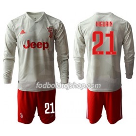 Juventus HIGUAIN 21 Børn Udebane Fodboldsæt 2019-20 L/S (+ Korte bukser)